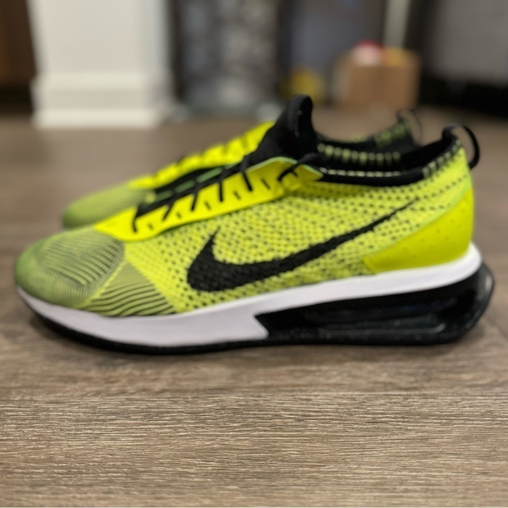 Nike Air Max FlyKnit Racer Shoes 'Volt' (FD4610-700) sz 13 - Picture 2 of 4